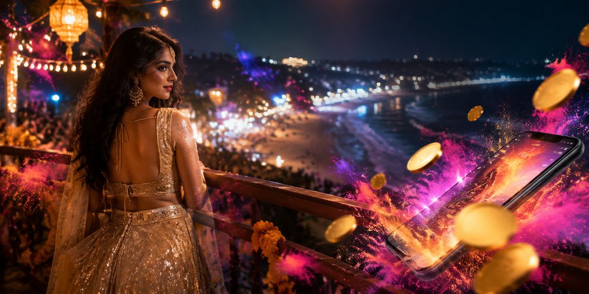 Indian entertainment and casino theme with vibrant cultural setting