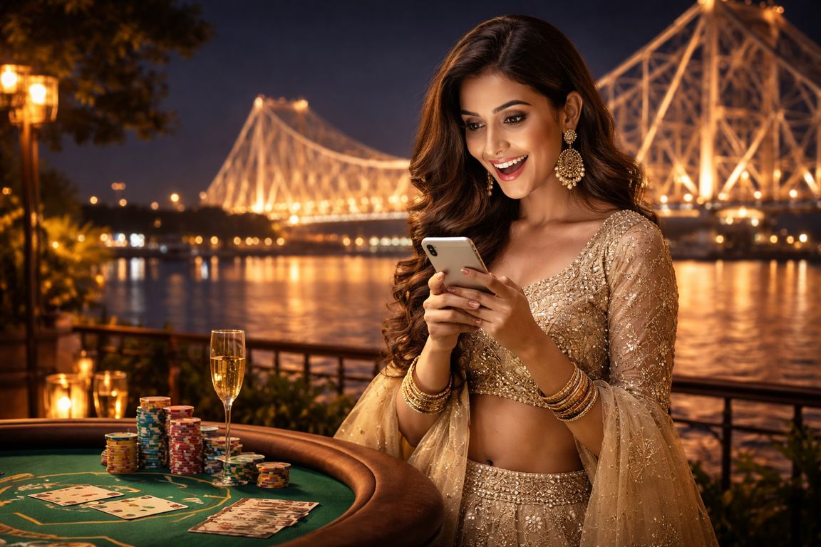Baccarat game played in Kolkata style ambiance